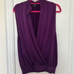 Le Chateau Purple Sleeveless Blouse Size XS